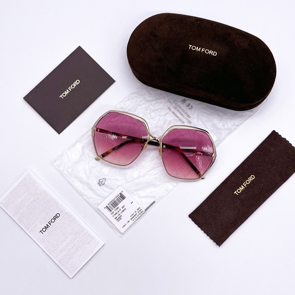 NEW TOM FORD FONDA-02 TF912 28T ROUND WOMEN’S SUNGLASSES TOM FORD FT0912/S - Picture 13 of 13